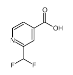 2-(difluoromethyl)isonicotinic acid Structure