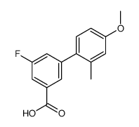 3-fluoro-5-(4-methoxy-2-methylphenyl)benzoic acid Structure