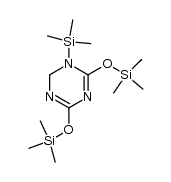 1-trimethylsilyl-2,4-bis-(trimethylsiloxyl)-1,6-dihydro-1,3,5-triazine结构式