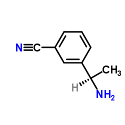 (R)-3-(1-氨基乙基)苯甲腈结构式