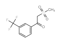 2-(甲基磺酰基)-1-[3-(三氟甲基)苯基]-乙酮结构式