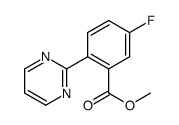 5-氟-2-(嘧啶-2-基)苯甲酸甲酯结构式