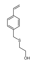 2-[(4-ethenylphenyl)methylsulfanyl]ethanol structure