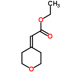 Ethyl tetrahydro-4H-pyran-4-ylideneacetate Structure