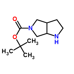 5-Boc-六氢吡咯并[3,4-B]吡咯结构式