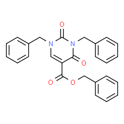 benzyl 1,3-dibenzyl-2,4-dioxo-1,2,3,4-tetrahydropyrimidine-5-carboxylate Structure