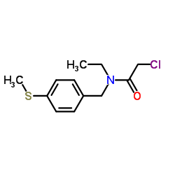2-Chloro-N-ethyl-N-[4-(methylsulfanyl)benzyl]acetamide结构式