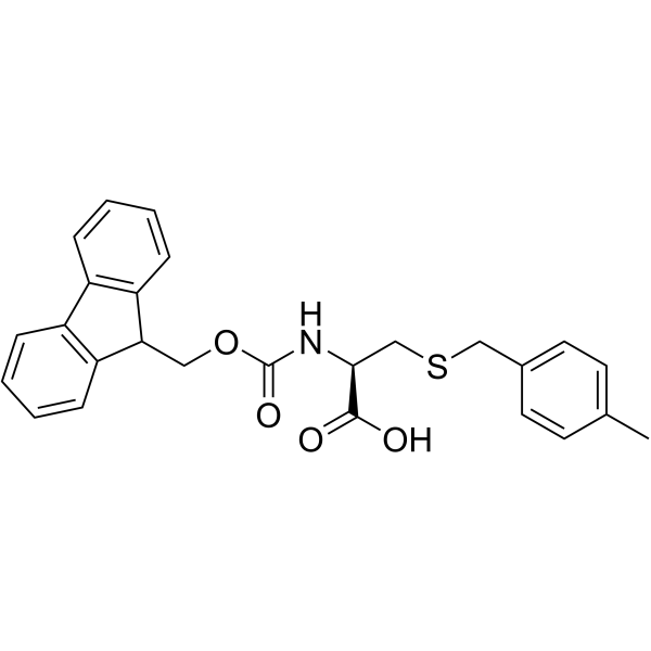 Fmoc-S-(4-甲基苄基)-L-半胱氨酸结构式