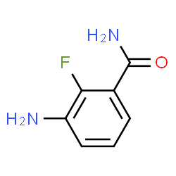 3-氨基-2-氟苯甲酰胺结构式