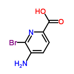 5-氨基-6-溴吡啶-2-羧酸结构式