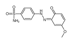 4-[2-(3-methoxy-6-oxocyclohexa-2,4-dien-1-ylidene)hydrazinyl]benzenesulfonamide结构式
