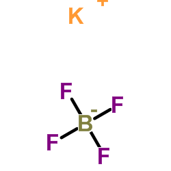 Potassium tetrafluoroborate Structure