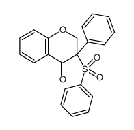 3-phenyl-3-(phenylsulfonyl)chroman-4-one结构式