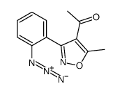 1-[3-(2-azidophenyl)-5-methyl-1,2-oxazol-4-yl]ethanone结构式