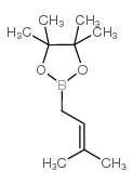 3-甲基-2-丁烯基硼酸频那醇酯结构式