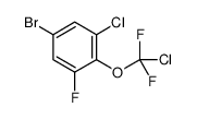 5-bromo-1-chloro-2-[chloro(difluoro)methoxy]-3-fluorobenzene Structure