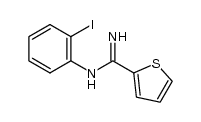 N-(2-iodophenyl)thiophene-2-carboximidamide结构式