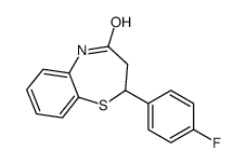 2-(4-fluorophenyl)-3,5-dihydro-2H-1,5-benzothiazepin-4-one Structure