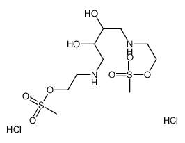 [2,3-dihydroxy-4-(2-methylsulfonyloxyethylazaniumyl)butyl]-(2-methylsulfonyloxyethyl)azanium,dichloride Structure