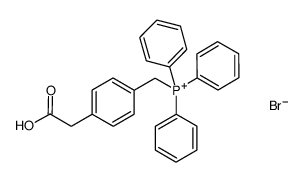 [4-(carboxymethyl)benzyl](triphenyl) phosphonium bromide Structure