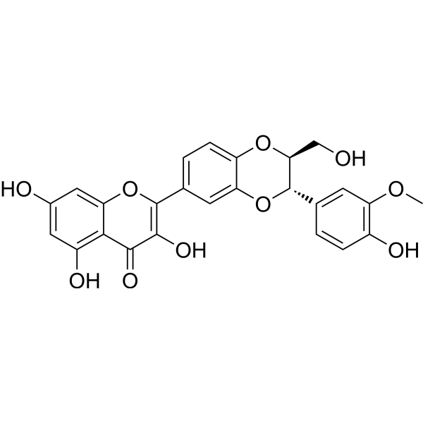 2,3-Dehydrosilybin B Structure