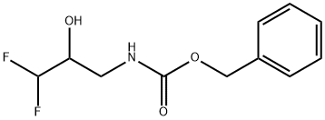 1,1-二氟-3-(CBZ-氨基)-2-丙醇结构式