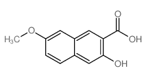 3-羟基-7-甲氧基-2-萘甲酸结构式