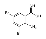 2-AMINO-3,5-DIBROMOTHIOBENZAMIDE结构式