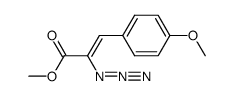2-azido-3-(4'-methoxyphenyl)acrylic acid methyl ester结构式