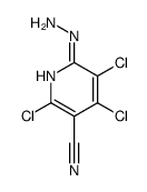 2,4,5-trichloro-6-hydrazinylpyridine-3-carbonitrile Structure