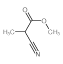 Propanoic acid,2-cyano-, methyl ester structure