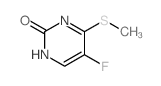 2(1H)-Pyrimidinone,5-fluoro-6-(methylthio)-结构式
