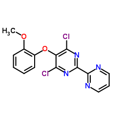 4,6-二氯-5-(2-甲氧基苯氧基)-2,2'-二嘧啶结构式