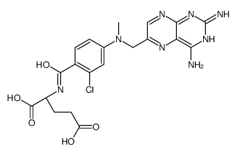 (2S)-2-[[2-chloro-4-[(2,4-diaminopteridin-6-yl)methyl-methylamino]benzoyl]amino]pentanedioic acid Structure