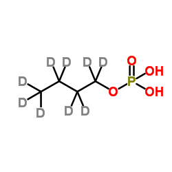 磷酸一丁酯-d9结构式