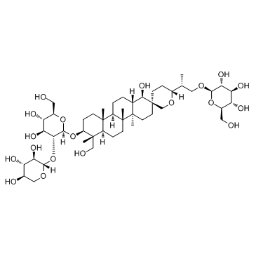 凤仙萜四醇苷F结构式