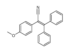2-(p-Methoxyphenyl)-3,3-diphenylacrylonitrile Structure