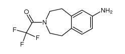 3-(trifluoroacetyl)-2,3,4,5-tetrahydro-1H-3-benzazepine-7-amine结构式