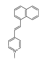 1-Methyl-4-(α-naphthylethenyl)-pyridinium结构式
