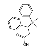 (3S)-3-(Dimethylphenylsilyl)-3-phenylpropanoic acid Structure