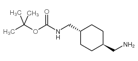 1-(4-氨甲环己基)-1-N-BOC-甲胺结构式