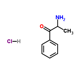 2-Amino-1-phenyl-1-propanone hydrochloride (1:1) Structure