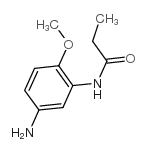 N-(5-氨基-2-甲氧基苯基)丙酰胺结构式