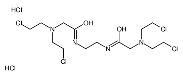 [2-[2-[[2-[bis(2-chloroethyl)azaniumyl]acetyl]amino]ethylamino]-2-oxoethyl]-bis(2-chloroethyl)azanium,dichloride Structure