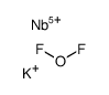 niobium(V) potassium oxyfluoride Structure