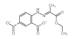 ethyl 2-[(2,4-dinitrophenyl)hydrazinylidene]propanoate结构式