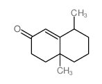 2(3H)-Naphthalenone, 4,4a,5,6,7,8-hexahydro-4a,8-dimethyl-, (4aR,8R)-rel- Structure