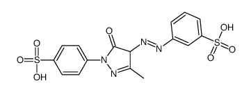 3-[[4,5-二氢-3-甲基-5-氧代-1-(4-磺酸苯基)-1H-吡唑]氮杂]苯磺酸结构式