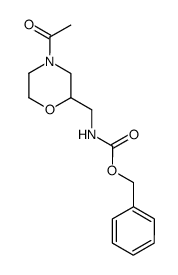 benzyl ((4-acetylmorpholin-2-yl)methyl)carbamate结构式