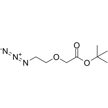 Azido-PEG1-CH2CO2-t-Bu Structure
